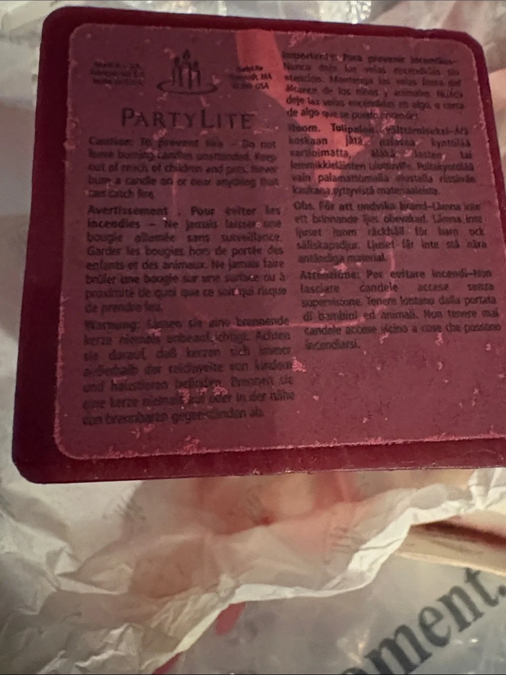 PartyLite you’re buying